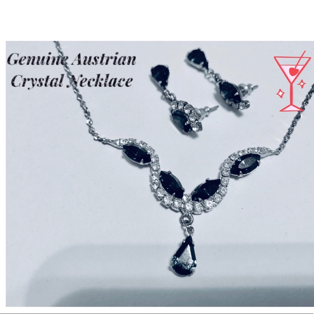 ✅🌹GENUINE AUSTRIAN CRYSTAL NECKLACE  SETS.